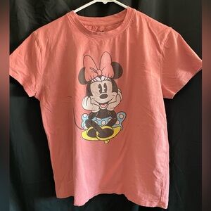 Disney Pink Minnie Mouse Short Sleeve Tee